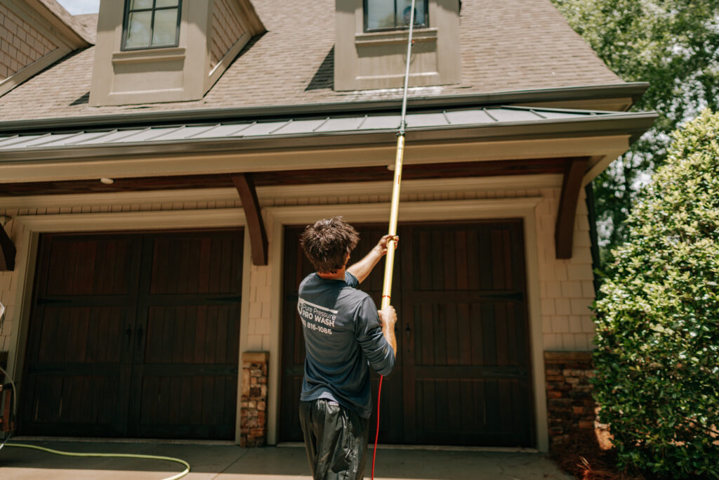 Exterior window cleaning in Athens and Lake Oconee